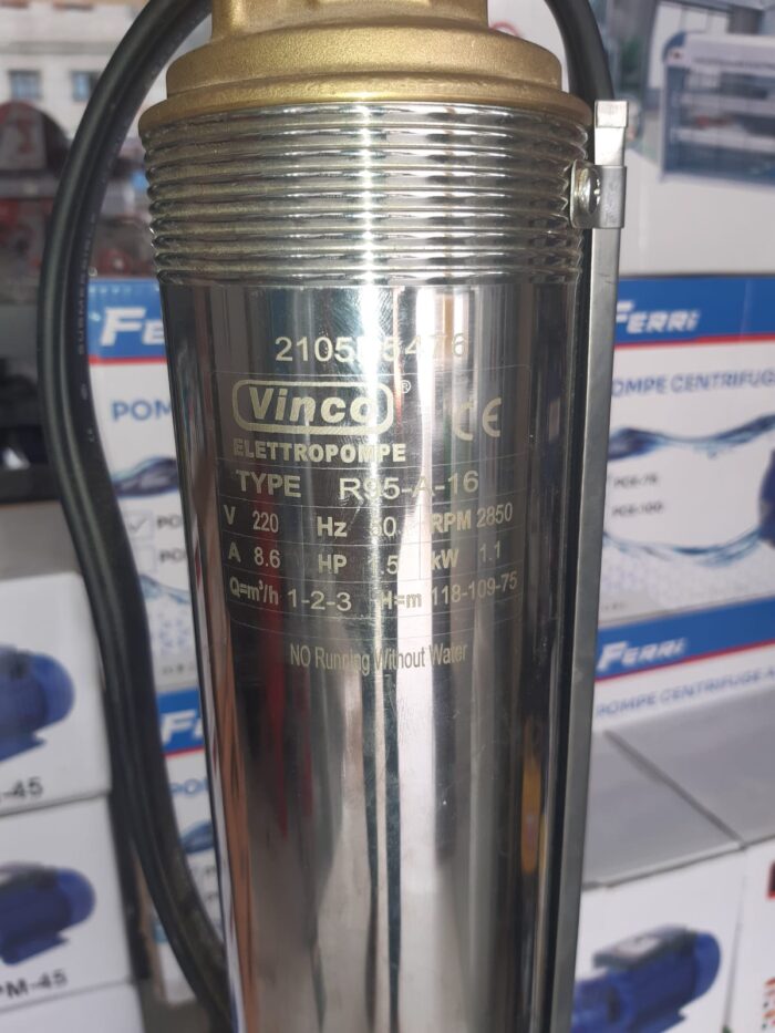 Pompe vinco بجميع القياسات