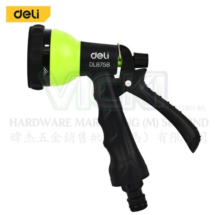 Plastic Trigger Nozzle 7-Spray Patterns 3/4"" Tool Adaptor